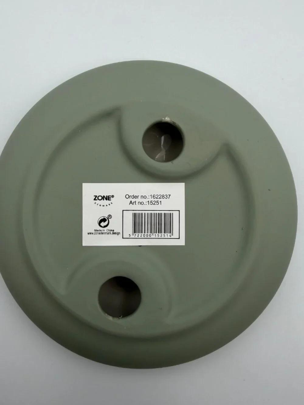 Zone Denmark Nova One Porcelain Soap Dish Matcha Green Minimalist NIB